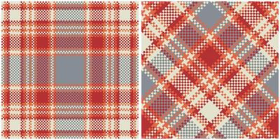 Tartan Pattern Seamless. Pastel Scottish Tartan Pattern Template for Design Ornament. Seamless Fabric Texture. vector