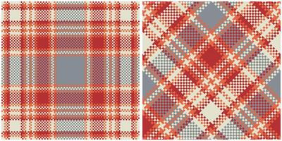 Tartan Pattern Seamless. Pastel Scottish Tartan Pattern Template for Design Ornament. Seamless Fabric Texture. vector