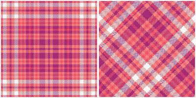 Scottish Tartan Pattern. Plaids Pattern Seamless Seamless Tartan Illustration Set for Scarf, Blanket, Other Modern Spring Summer Autumn Winter Holiday Fabric Print. vector