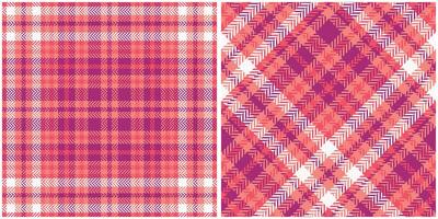 Scottish Tartan Pattern. Plaids Pattern Seamless Seamless Tartan Illustration Set for Scarf, Blanket, Other Modern Spring Summer Autumn Winter Holiday Fabric Print. vector