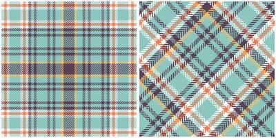 Scottish Tartan Pattern. Gingham Patterns Seamless Tartan Illustration Set for Scarf, Blanket, Other Modern Spring Summer Autumn Winter Holiday Fabric Print. vector