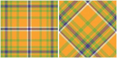 Scottish Tartan Pattern. Checker Pattern Traditional Scottish Woven Fabric. Lumberjack Shirt Flannel Textile. Pattern Tile Swatch Included. vector