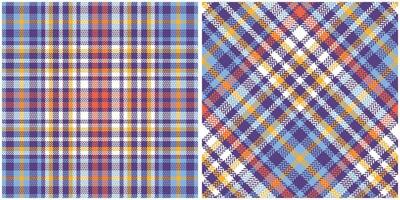 Scottish Tartan Pattern. Tartan Plaid Seamless Pattern. Seamless Tartan Illustration Set for Scarf, Blanket, Other Modern Spring Summer Autumn Winter Holiday Fabric Print. vector