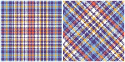 Scottish Tartan Pattern. Tartan Plaid Seamless Pattern. Seamless Tartan Illustration Set for Scarf, Blanket, Other Modern Spring Summer Autumn Winter Holiday Fabric Print. vector