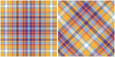 Scottish Tartan Pattern. Scottish Plaid, Seamless Tartan Illustration Set for Scarf, Blanket, Other Modern Spring Summer Autumn Winter Holiday Fabric Print. vector