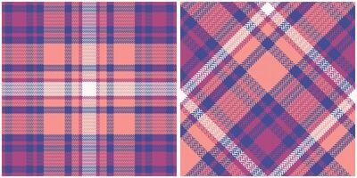 Scottish Tartan Seamless Pattern. Checkerboard Pattern Seamless Tartan Illustration Set for Scarf, Blanket, Other Modern Spring Summer Autumn Winter Holiday Fabric Print. vector