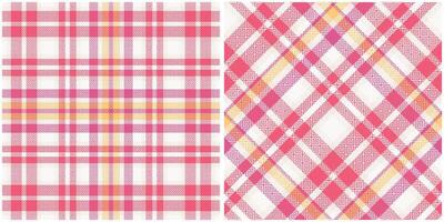 Scottish Tartan Seamless Pattern. Abstract Check Plaid Pattern Seamless Tartan Illustration Set for Scarf, Blanket, Other Modern Spring Summer Autumn Winter Holiday Fabric Print. vector