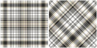 Scottish Tartan Seamless Pattern. Tartan Seamless Pattern Seamless Tartan Illustration Set for Scarf, Blanket, Other Modern Spring Summer Autumn Winter Holiday Fabric Print. vector