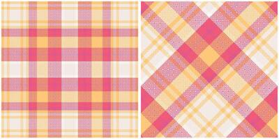 Tartan Plaid Seamless Pattern. Plaids Pattern Seamless. Seamless Tartan Illustration Set for Scarf, Blanket, Other Modern Spring Summer Autumn Winter Holiday Fabric Print. vector
