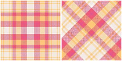 Tartan Plaid Seamless Pattern. Plaids Pattern Seamless. Seamless Tartan Illustration Set for Scarf, Blanket, Other Modern Spring Summer Autumn Winter Holiday Fabric Print. vector