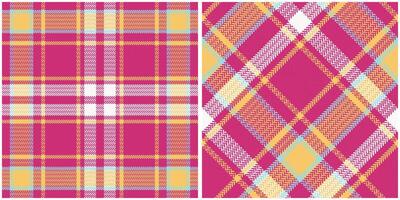 Scottish Tartan Seamless Pattern. Traditional Scottish Checkered Background. Traditional Scottish Woven Fabric. Lumberjack Shirt Flannel Textile. Pattern Tile Swatch Included. vector