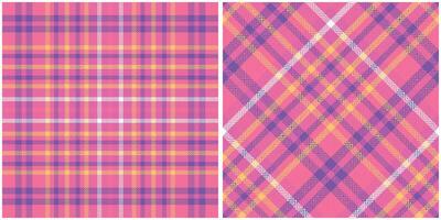 Tartan Plaid Seamless Pattern. Plaid Patterns Seamless. Seamless Tartan Illustration Set for Scarf, Blanket, Other Modern Spring Summer Autumn Winter Holiday Fabric Print. vector
