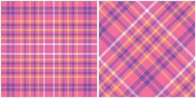 Tartan Plaid Seamless Pattern. Plaid Patterns Seamless. Seamless Tartan Illustration Set for Scarf, Blanket, Other Modern Spring Summer Autumn Winter Holiday Fabric Print. vector