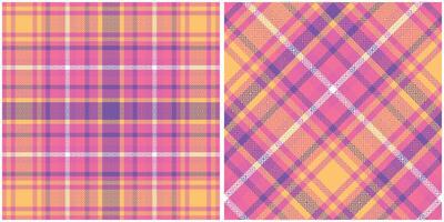 Tartan Plaid Seamless Pattern. Checker Pattern. Template for Design Ornament. Seamless Fabric Texture. vector