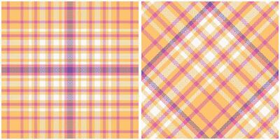 Tartan Plaid Seamless Pattern. Plaid Pattern Seamless. Seamless Tartan Illustration Set for Scarf, Blanket, Other Modern Spring Summer Autumn Winter Holiday Fabric Print. vector