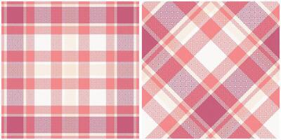 Tartan Plaid Seamless Pattern. Checkerboard Pattern. Seamless Tartan Illustration Set for Scarf, Blanket, Other Modern Spring Summer Autumn Winter Holiday Fabric Print. vector