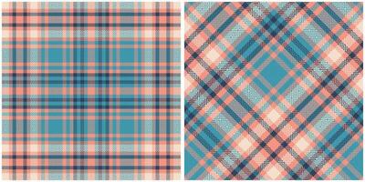 Tartan Plaid Seamless Pattern. Abstract Check Plaid Pattern. Seamless Tartan Illustration Set for Scarf, Blanket, Other Modern Spring Summer Autumn Winter Holiday Fabric Print. vector