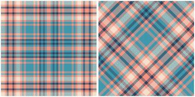 Tartan Plaid Seamless Pattern. Abstract Check Plaid Pattern. Seamless Tartan Illustration Set for Scarf, Blanket, Other Modern Spring Summer Autumn Winter Holiday Fabric Print. vector