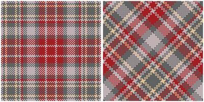 Tartan Pattern Seamless. Pastel Classic Pastel Scottish Tartan Design. Traditional Pastel Scottish Woven Fabric. Lumberjack Shirt Flannel Textile. Pattern Tile Swatch Included. vector