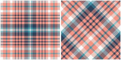 Classic Scottish Tartan Design. Plaids Pattern Seamless. Seamless Tartan Illustration Set for Scarf, Blanket, Other Modern Spring Summer Autumn Winter Holiday Fabric Print. vector