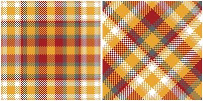 Tartan Pattern Seamless. Traditional Scottish Checkered Background. Template for Design Ornament. Seamless Fabric Texture. vector