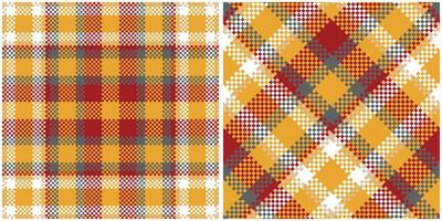 Tartan Pattern Seamless. Traditional Scottish Checkered Background. Template for Design Ornament. Seamless Fabric Texture. vector