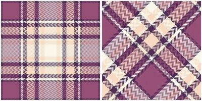 Tartan Plaid Seamless Pattern. Scottish Tartan Seamless Pattern. Seamless Tartan Illustration Set for Scarf, Blanket, Other Modern Spring Summer Autumn Winter Holiday Fabric Print. vector