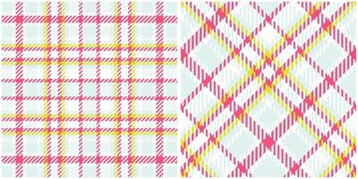 Tartan Plaid Seamless Pattern. Tartan Seamless Pattern. Seamless Tartan Illustration Set for Scarf, Blanket, Other Modern Spring Summer Autumn Winter Holiday Fabric Print. vector