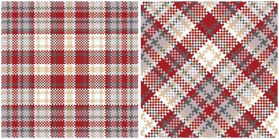 Tartan Pattern Seamless. Abstract Check Plaid Pattern Seamless Tartan Illustration Set for Scarf, Blanket, Other Modern Spring Summer Autumn Winter Holiday Fabric Print. vector