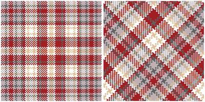 Tartan Pattern Seamless. Abstract Check Plaid Pattern Seamless Tartan Illustration Set for Scarf, Blanket, Other Modern Spring Summer Autumn Winter Holiday Fabric Print. vector