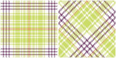 Tartan Plaid Pattern Seamless. Checkerboard Pattern. Seamless Tartan Illustration Set for Scarf, Blanket, Other Modern Spring Summer Autumn Winter Holiday Fabric Print. vector