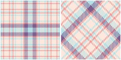 Tartan Plaid Pattern Seamless. Plaid Pattern Seamless. Seamless Tartan Illustration Set for Scarf, Blanket, Other Modern Spring Summer Autumn Winter Holiday Fabric Print. vector