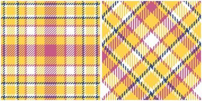 Tartan Plaid Pattern Seamless. Classic Scottish Tartan Design. Seamless Tartan Illustration Set for Scarf, Blanket, Other Modern Spring Summer Autumn Winter Holiday Fabric Print. vector