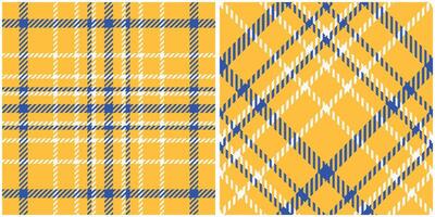 Scottish Tartan Plaid Seamless Pattern, Checkerboard Pattern. Seamless Tartan Illustration Set for Scarf, Blanket, Other Modern Spring Summer Autumn Winter Holiday Fabric Print. vector