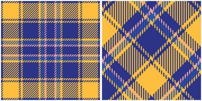 Scottish Tartan Plaid Seamless Pattern, Checker Pattern. Seamless Tartan Illustration Set for Scarf, Blanket, Other Modern Spring Summer Autumn Winter Holiday Fabric Print. vector