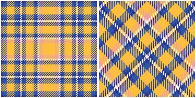 Scottish Tartan Plaid Seamless Pattern, Plaid Patterns Seamless. Seamless Tartan Illustration Set for Scarf, Blanket, Other Modern Spring Summer Autumn Winter Holiday Fabric Print. vector