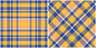 Scottish Tartan Plaid Seamless Pattern, Plaid Patterns Seamless. Seamless Tartan Illustration Set for Scarf, Blanket, Other Modern Spring Summer Autumn Winter Holiday Fabric Print. vector