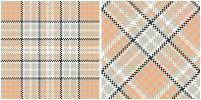 Tartan Seamless Pattern. Sweet Checkerboard Pattern Template for Design Ornament. Seamless Fabric Texture. vector