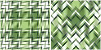 Scottish Tartan Plaid Seamless Pattern, Classic Scottish Tartan Design. Traditional Scottish Woven Fabric. Lumberjack Shirt Flannel Textile. Pattern Tile Swatch Included. vector