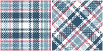 Tartan Plaid Pattern Seamless. Scottish Plaid, Seamless Tartan Illustration Set for Scarf, Blanket, Other Modern Spring Summer Autumn Winter Holiday Fabric Print. vector