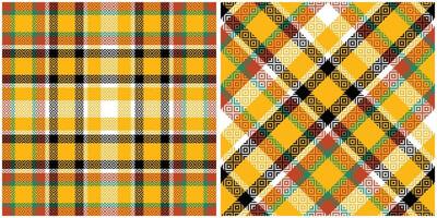 Scottish Tartan Plaid Seamless Pattern, Classic Scottish Tartan Design. Traditional Scottish Woven Fabric. Lumberjack Shirt Flannel Textile. Pattern Tile Swatch Included. vector