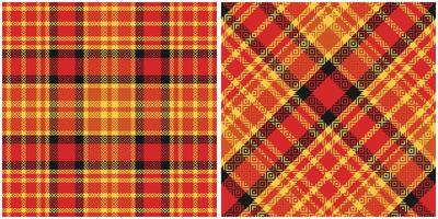 Scottish Tartan Plaid Seamless Pattern, Traditional Scottish Checkered Background. Traditional Scottish Woven Fabric. Lumberjack Shirt Flannel Textile. Pattern Tile Swatch Included. vector