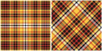 Scottish Tartan Plaid Seamless Pattern, Abstract Check Plaid Pattern. Traditional Scottish Woven Fabric. Lumberjack Shirt Flannel Textile. Pattern Tile Swatch Included. vector