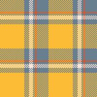 Tartan Seamless Pattern. Traditional Scottish Checkered Background. Traditional Scottish Woven Fabric. Lumberjack Shirt Flannel Textile. Pattern Tile Swatch Included. vector
