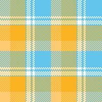 Plaids Pattern Seamless. Classic Plaid Tartan Traditional Scottish Woven Fabric. Lumberjack Shirt Flannel Textile. Pattern Tile Swatch Included. vector