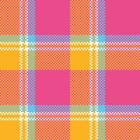 Plaids Pattern Seamless. Gingham Patterns Seamless Tartan Illustration Set for Scarf, Blanket, Other Modern Spring Summer Autumn Winter Holiday Fabric Print. vector
