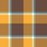 Plaid Pattern Seamless. Checker Pattern Seamless Tartan Illustration Set for Scarf, Blanket, Other Modern Spring Summer Autumn Winter Holiday Fabric Print. vector