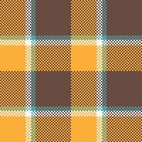 Plaid Pattern Seamless. Checker Pattern Seamless Tartan Illustration Set for Scarf, Blanket, Other Modern Spring Summer Autumn Winter Holiday Fabric Print. vector