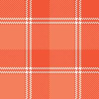 Plaid Pattern Seamless. Tartan Seamless Pattern Traditional Scottish Woven Fabric. Lumberjack Shirt Flannel Textile. Pattern Tile Swatch Included. vector