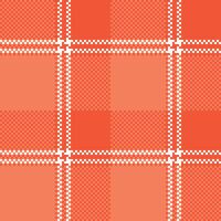 Plaid Pattern Seamless. Tartan Seamless Pattern Traditional Scottish Woven Fabric. Lumberjack Shirt Flannel Textile. Pattern Tile Swatch Included. vector